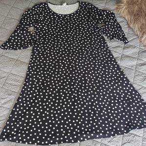 Black and White Polka Dot Dress